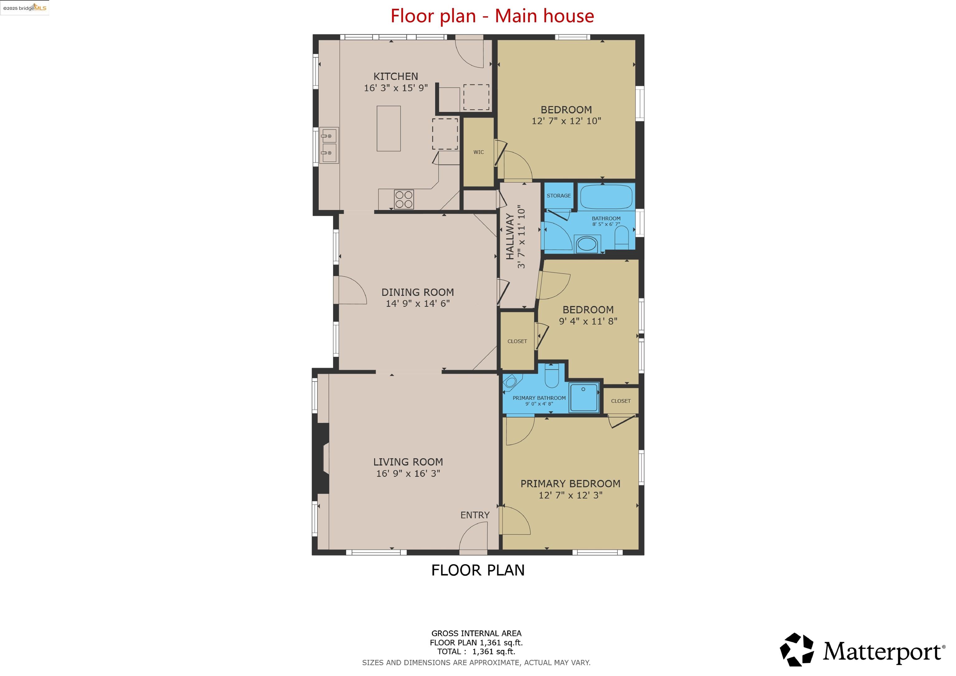 1614 Posen Avenue Berkeley, CA 94707 - Photo 59 of 60 View of property floor plan