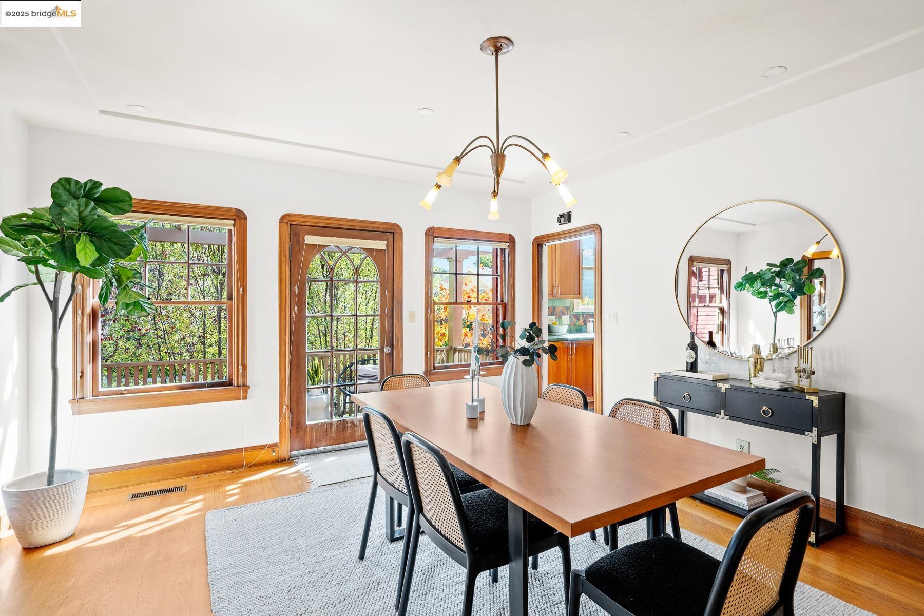 1614 Posen Avenue Berkeley, CA 94707 - Photo 10 of 60 a view of a dining room with furniture window and outside view