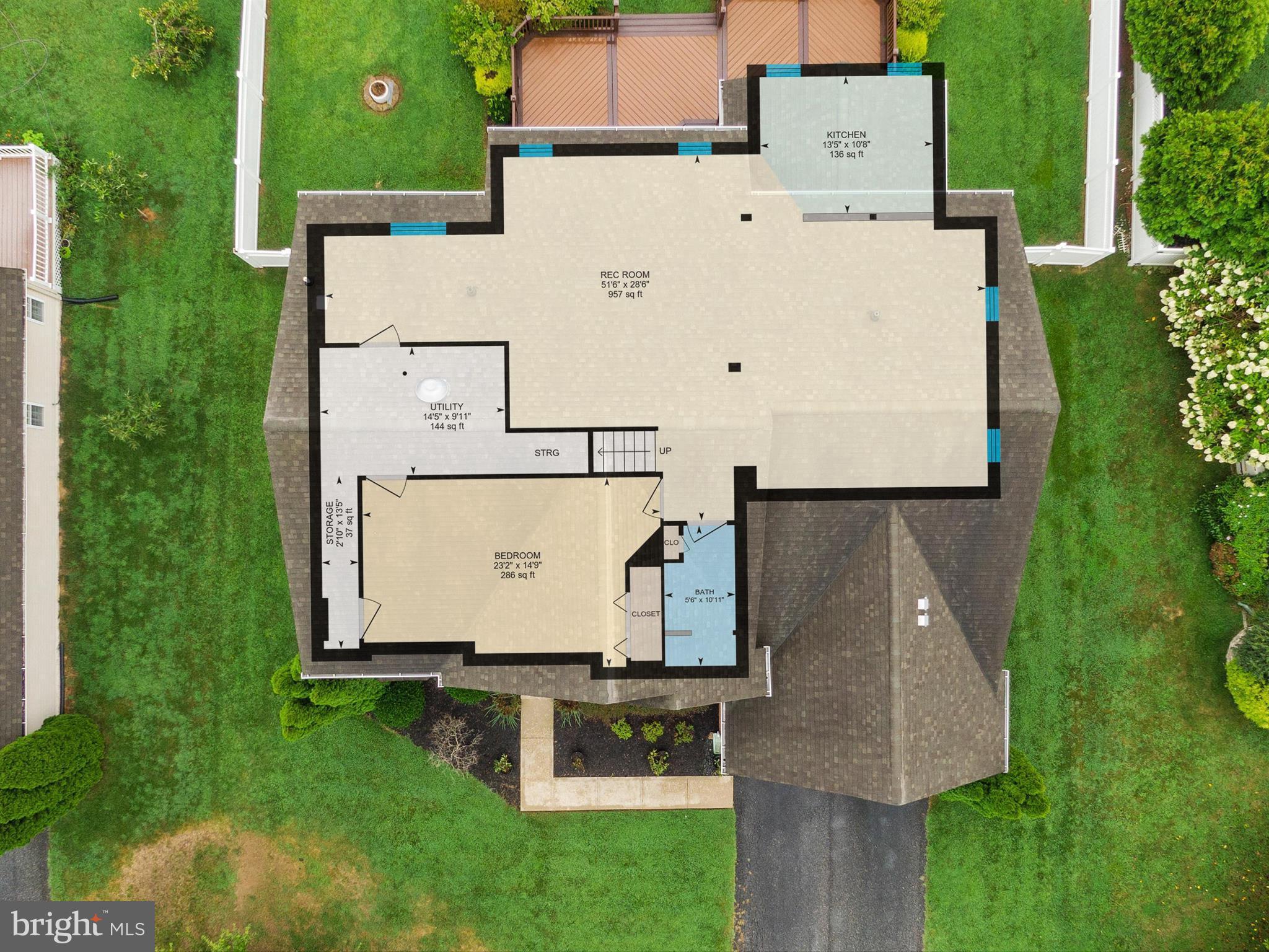 103 Adela Way Chestertown, MD 21620 - Photo 74 of 90 an aerial view of residential house with outdoor space and trees all around