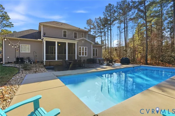 a view of a house with pool