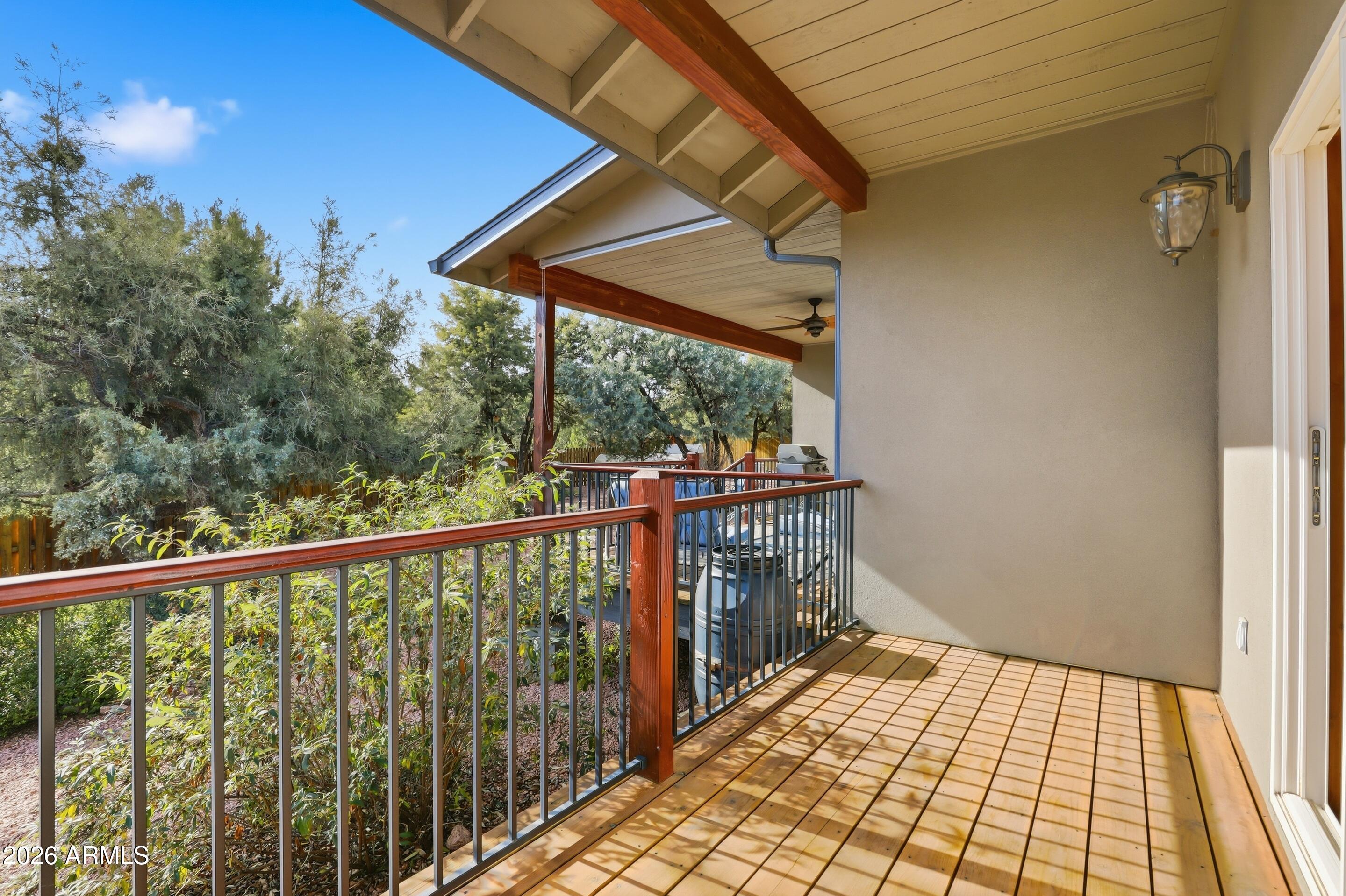 1703 West Dillon Way Payson, AZ 85541 - Photo 39 of 56 a view of a balcony with wooden floor