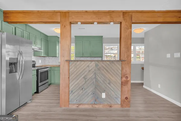 wooden floor in an empty room