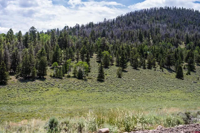 a view of lake with mountain