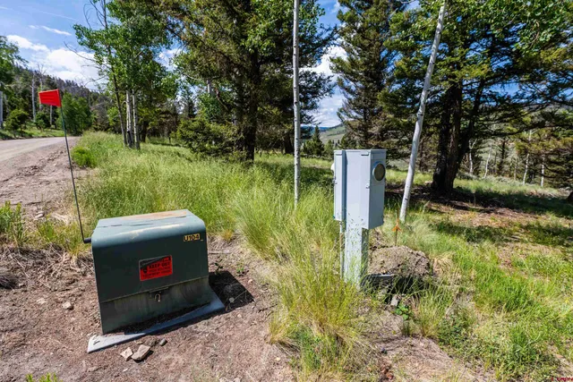 a view of a lake with a mountain in the background