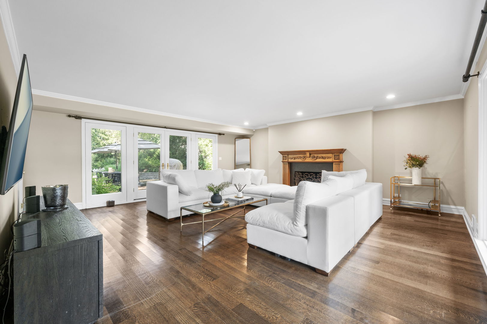 250 South Sheridan Road Lake Forest, IL 60045 - Photo 11 of 30 a living room with furniture large window and a fireplace
