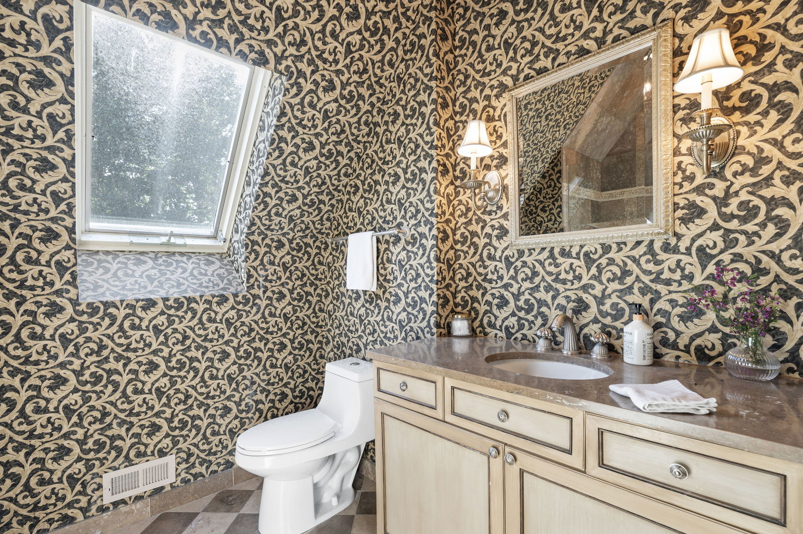 250 South Sheridan Road Lake Forest, IL 60045 - Photo 18 of 30 a bathroom with a sink and a toilet