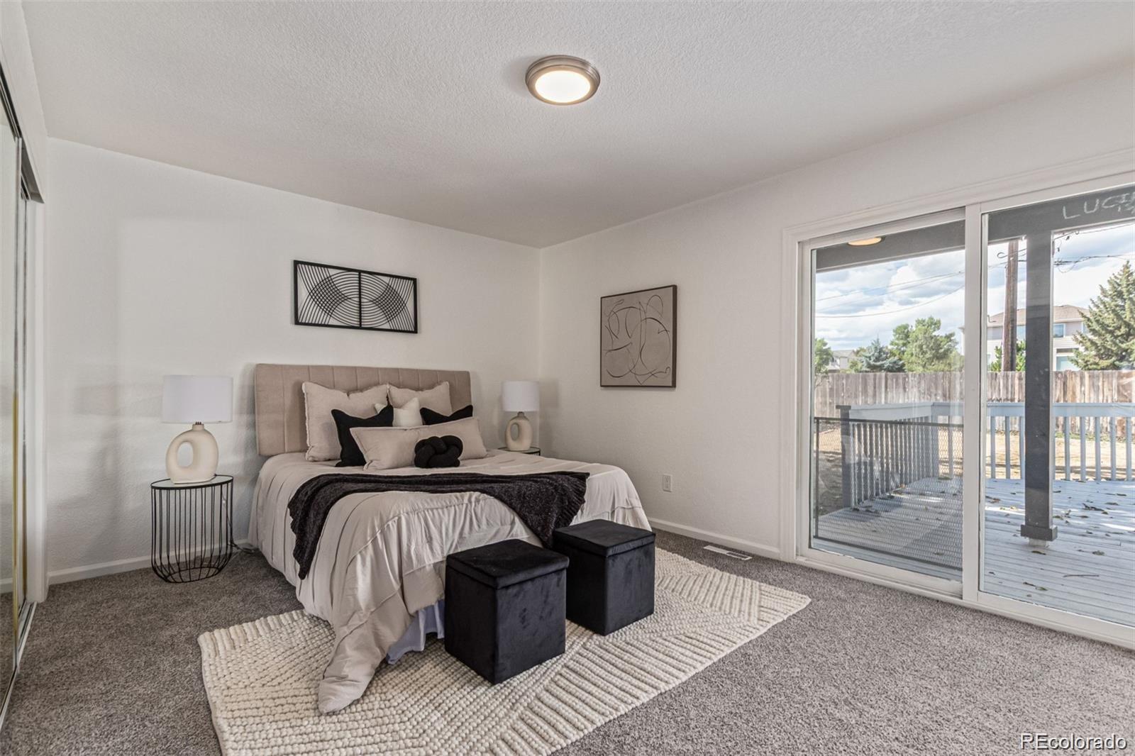 9495 Webster Way Broomfield, CO 80021 - Photo 15 of 32 a bedroom with a bed and glass window