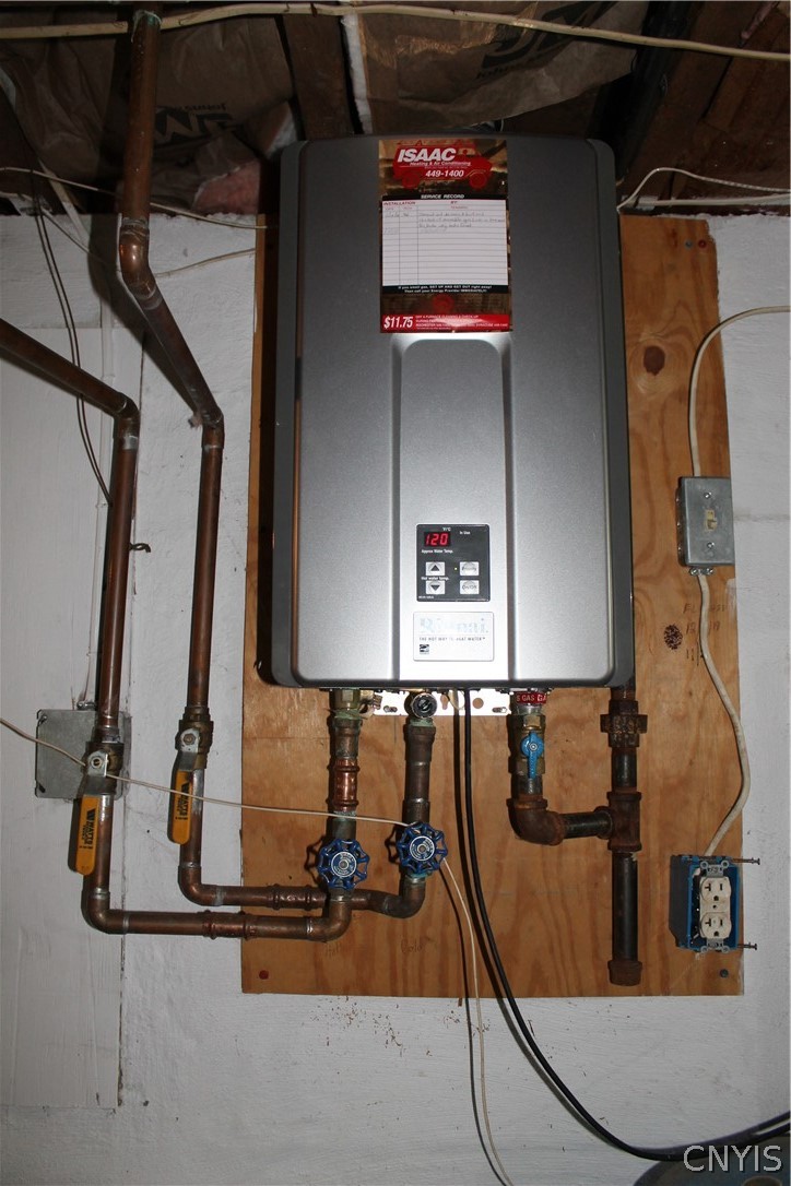 1845 Whiting Road Van Buren, NY 13112 - Photo 47 of 50 OnDemand tankless hot water heater.
