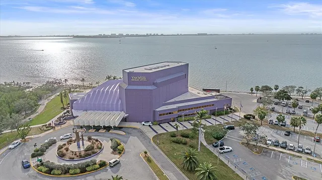 a view of a city with tall buildings