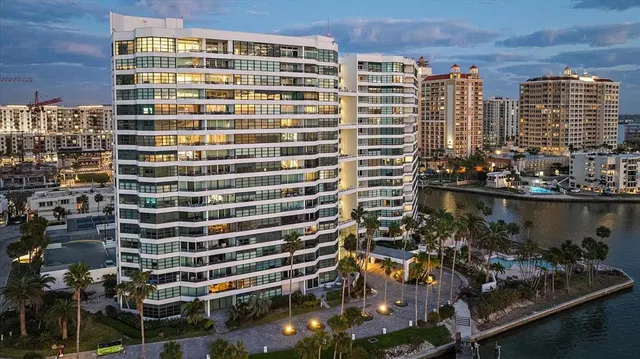 a front view of a building