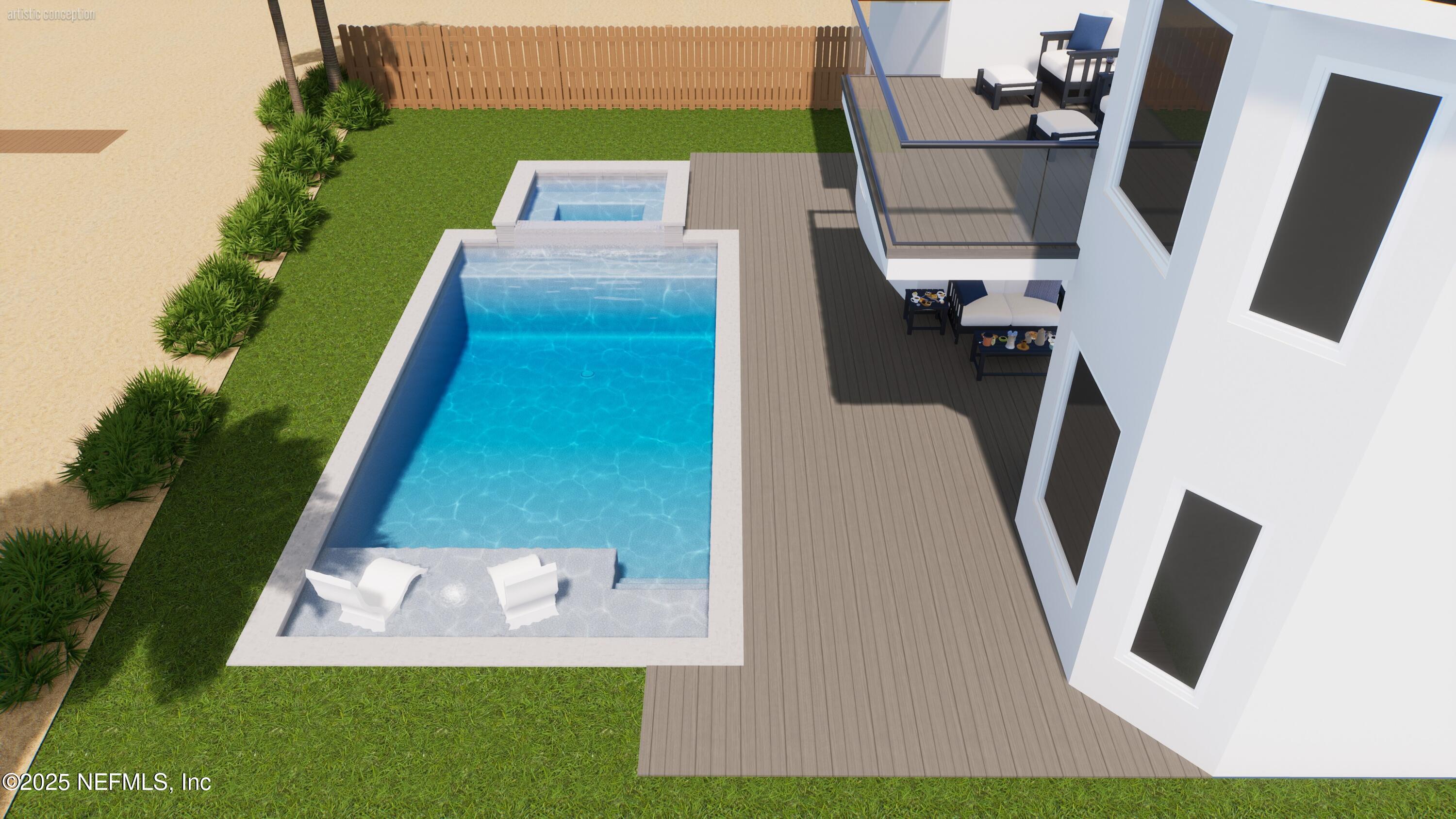 1509 Ocean Front Neptune Beach, FL 32266 - Photo 60 of 93 an aerial view of a garden