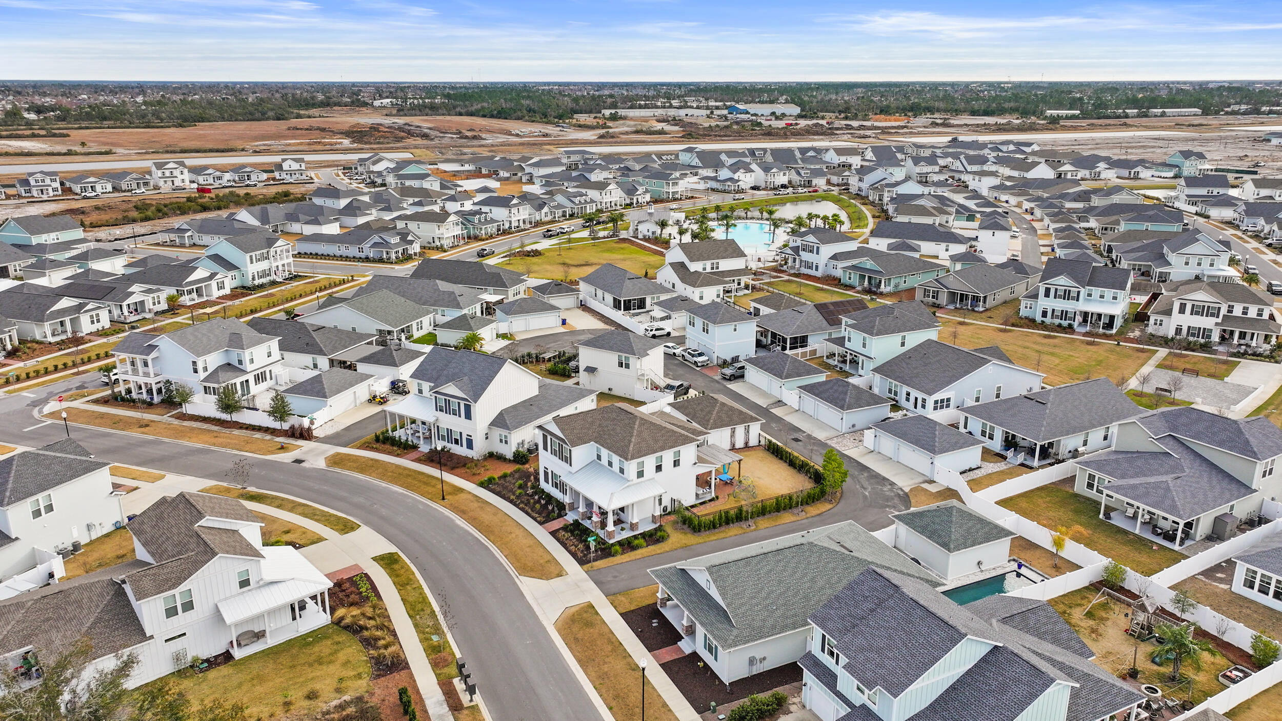 1313 North Discovery Loop Panama City, FL 32405 - Photo 41 of 50 an aerial view of residential building with parking