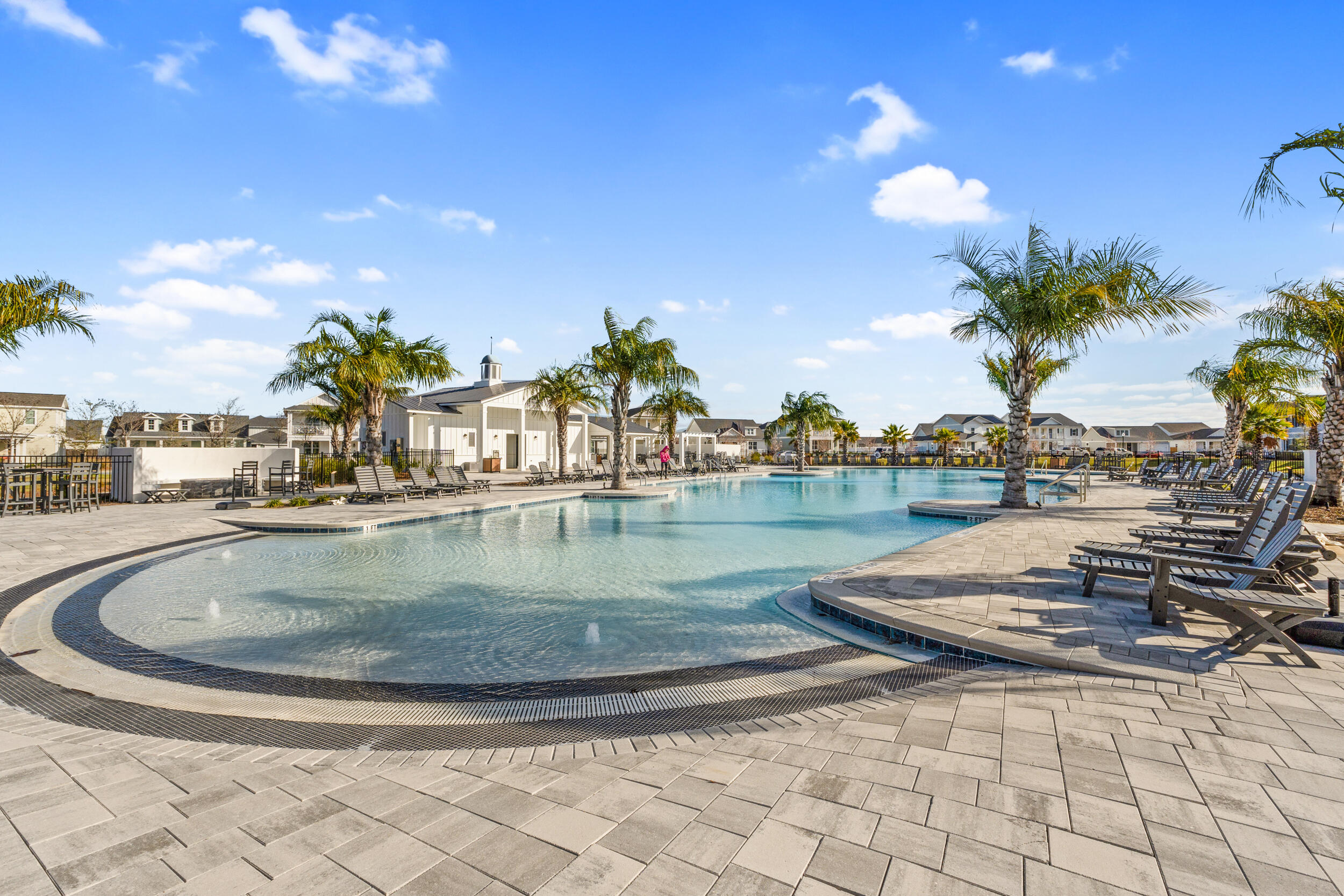 1313 North Discovery Loop Panama City, FL 32405 - Photo 43 of 50 a view of swimming pool with outdoor seating and lake