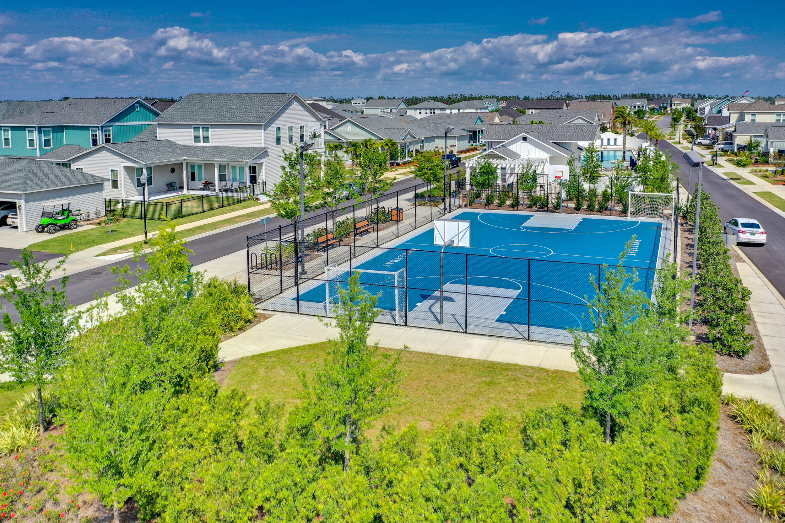 1313 North Discovery Loop Panama City, FL 32405 - Photo 46 of 50 a view of a swimming pool with a patio