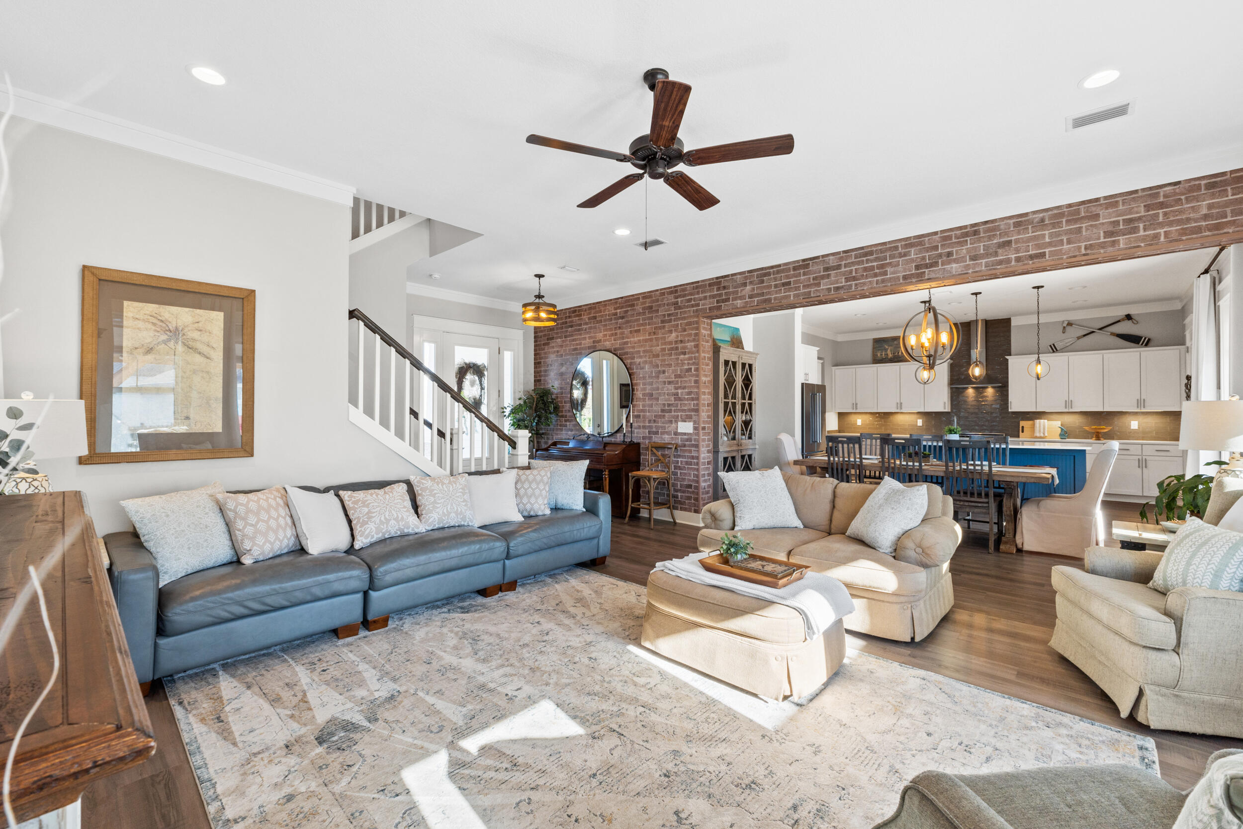 1313 North Discovery Loop Panama City, FL 32405 - Photo 5 of 50 a living room with furniture or couch and a ceiling fan