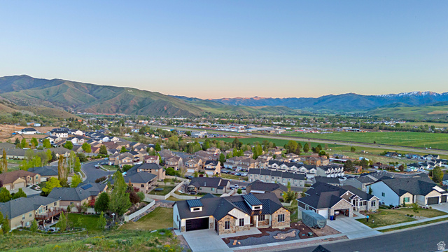 851 Grandview Drive Morgan, UT 84050 - Photo 63 of 68 Panoramic aerial perspective showcasing a residential neighborhood with varied architectural styles