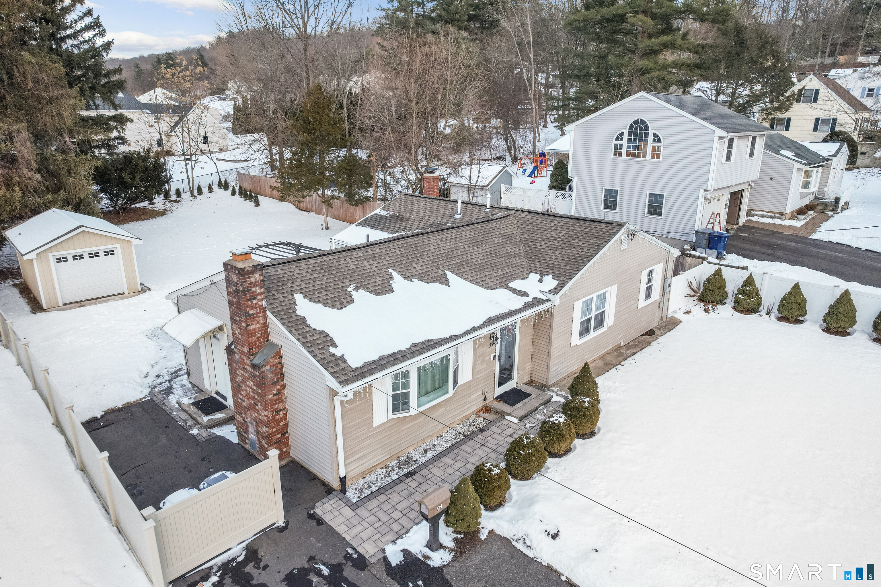 29 Reliance Road Plainville, CT 06062 - Photo 24 of 25 an aerial view of a house with a yard