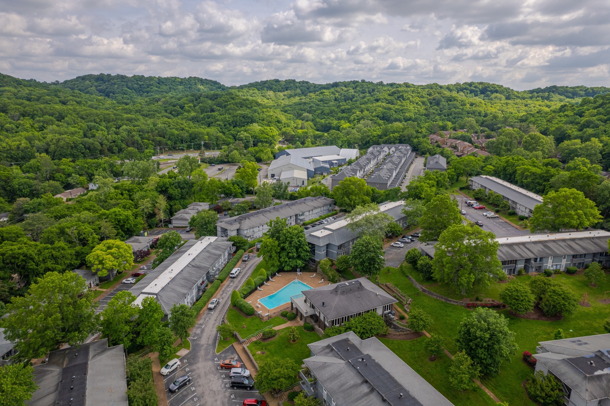 21 Vaughns Gap Road, Unit 88F Nashville, TN 37205 - Photo 29 of 30 a view of a house with a yard and mountain view in back