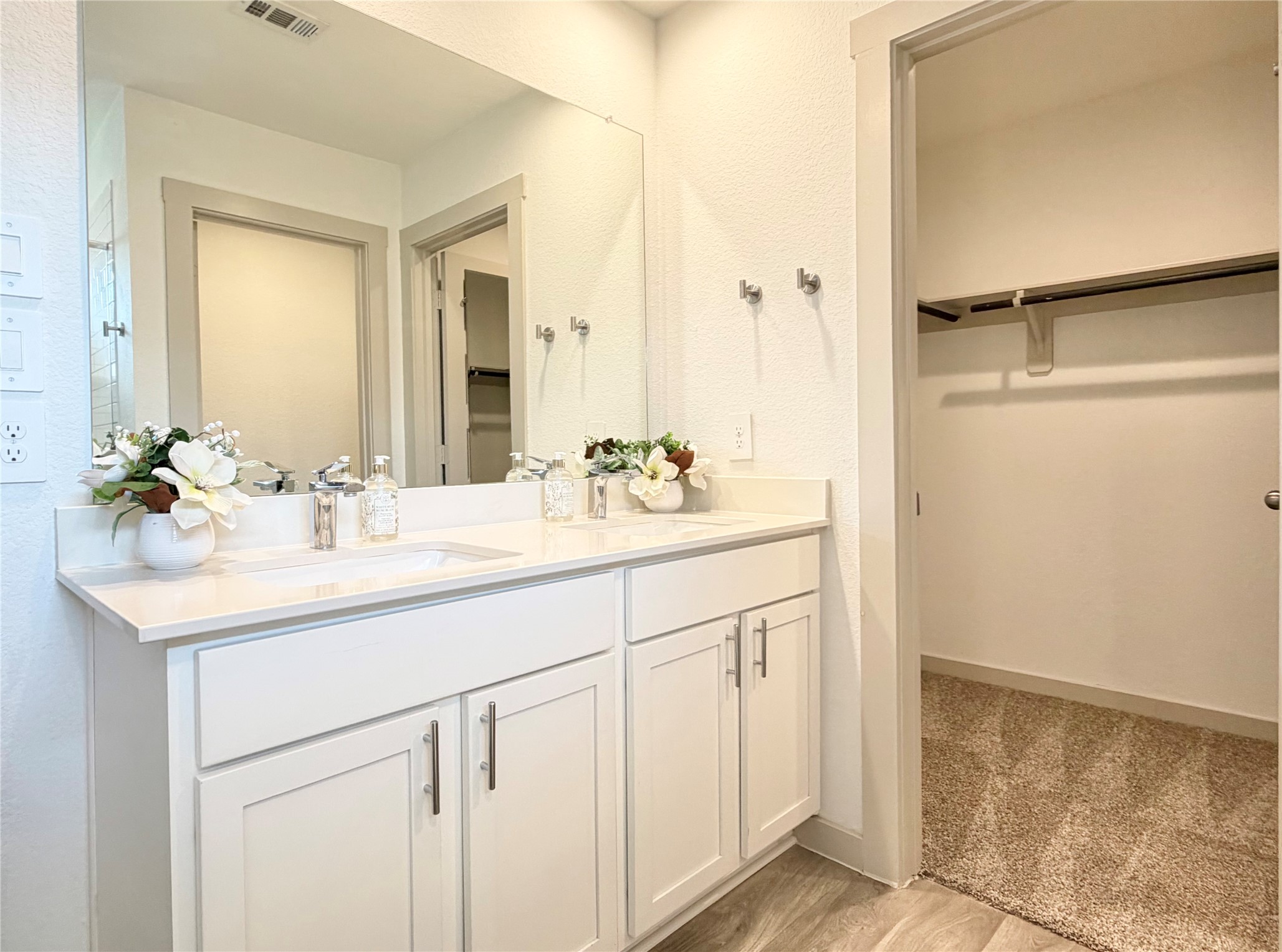 41 Desert Spring Lane Manvel, TX 77578 - Photo 9 of 18 Double sink vanity and walk-in-closet