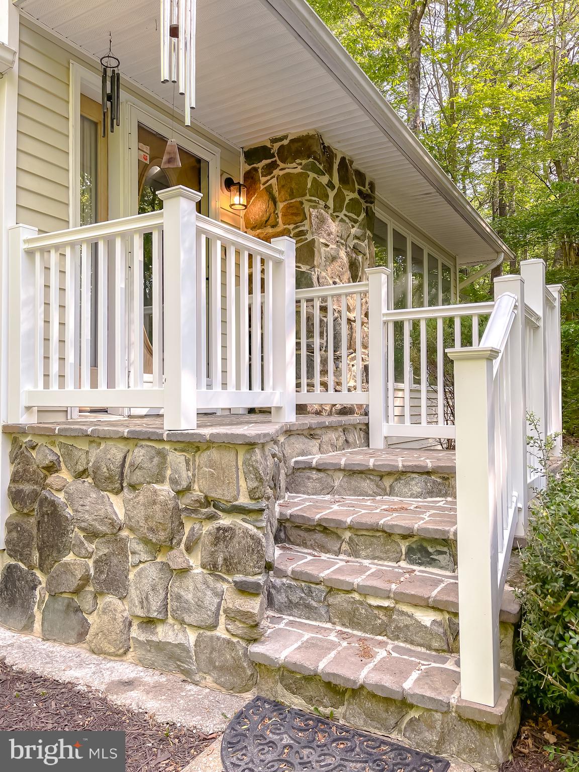 20161 Tower Hill Road Leonardtown, MD 20650 - Photo 17 of 56 Front porch stonework