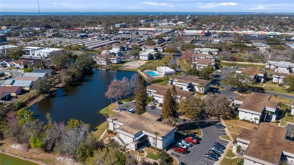 an aerial view of a city