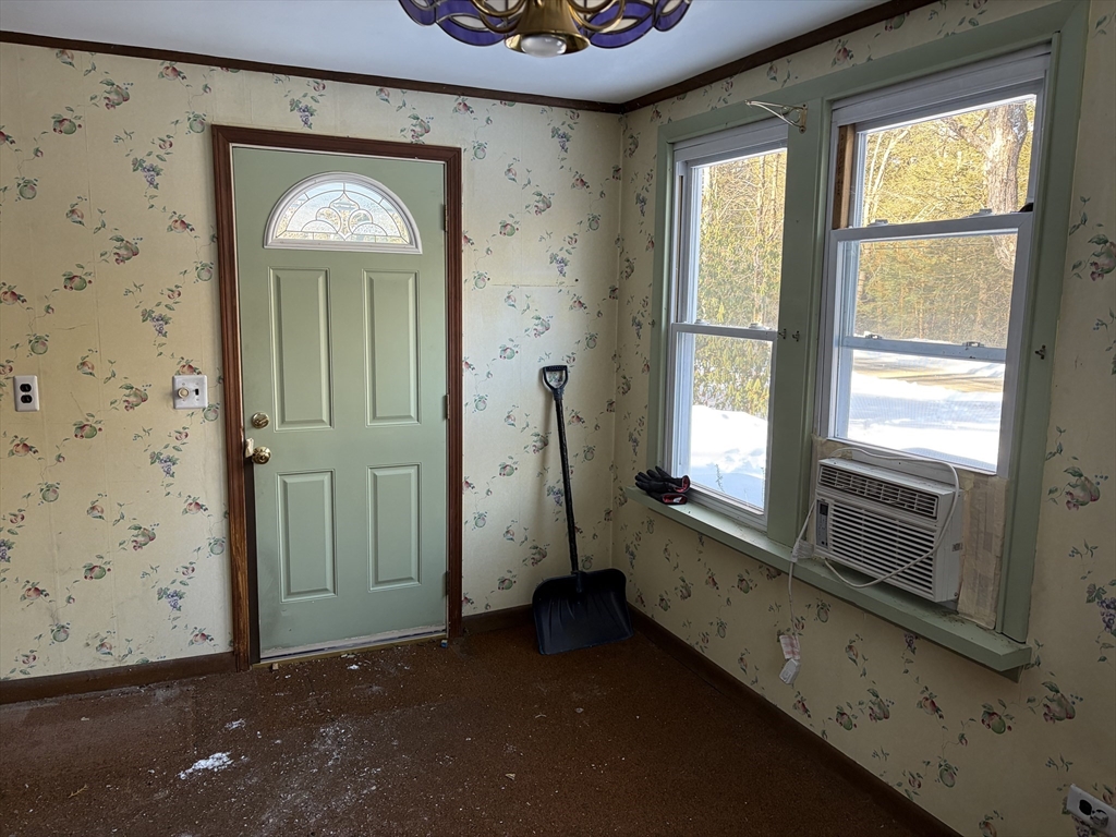 11 South Chesterfield Road Goshen, MA 01096 - Photo 9 of 26 a view of a hallway with windows and stairs