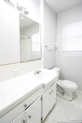 a bathroom with a sink and a toilet