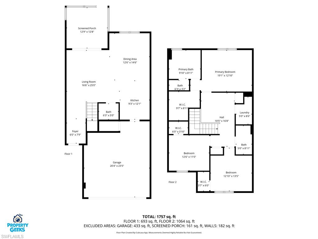 7894 Bristol Circle Naples, FL 34120 - Photo 29 of 29 a picture of floor plan