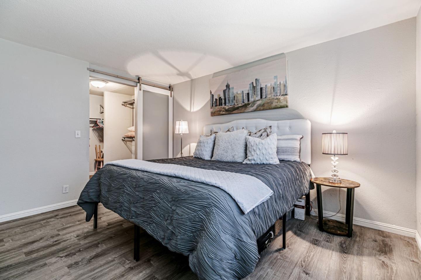 3400 La Terrace Circle San Jose, CA 95123 - Photo 22 of 39 a bedroom with bed and wooden floor