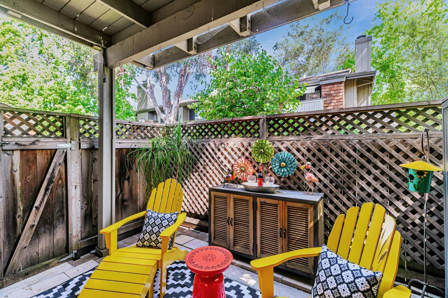 3400 La Terrace Circle San Jose, CA 95123 - Photo 30 of 39 a view of a deck with wooden floor and outdoor seating
