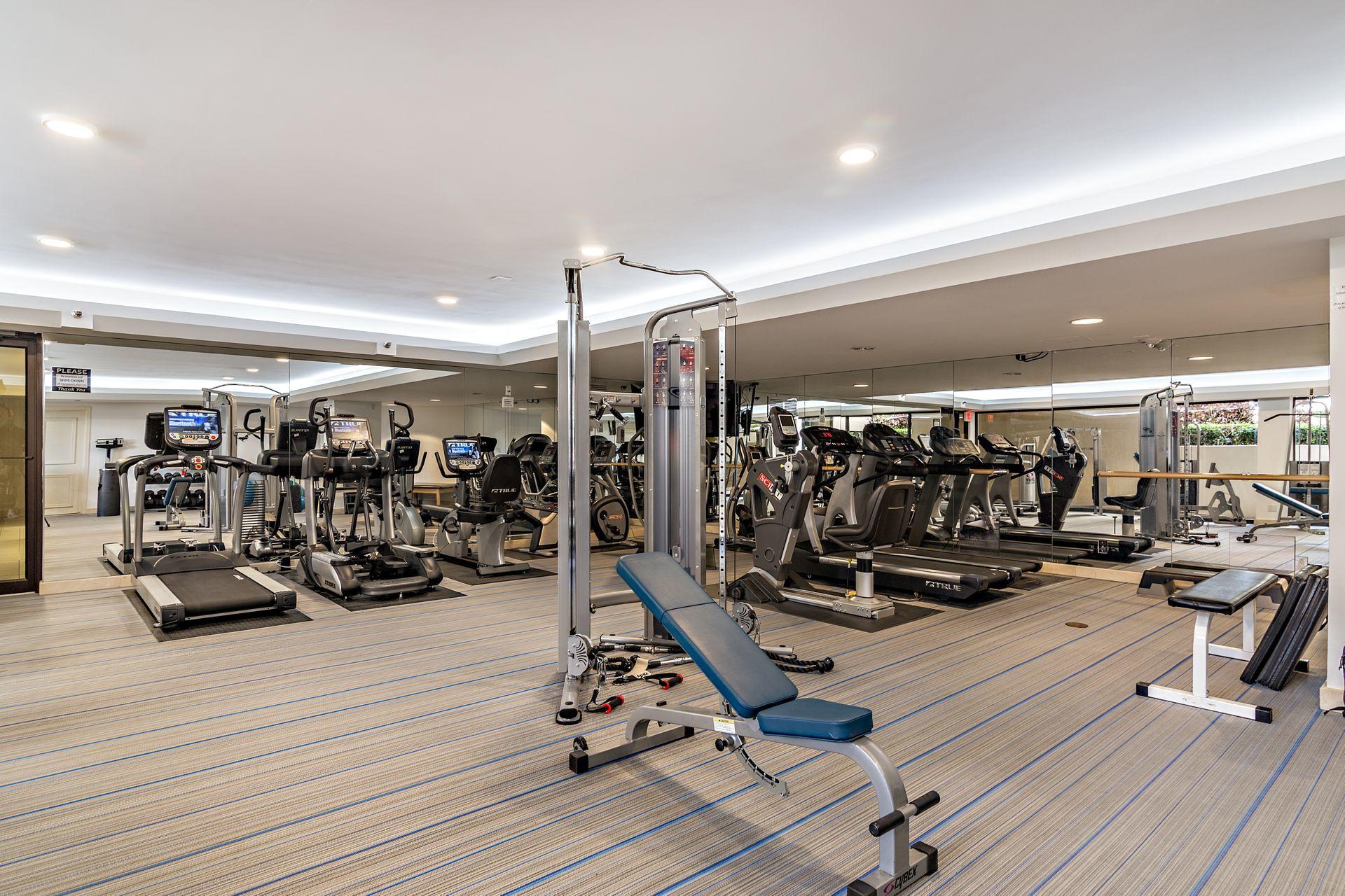 2770 South Ocean Boulevard, Unit 401S Palm Beach, FL 33480 - Photo 31 of 40 a view of a room with gym equipment