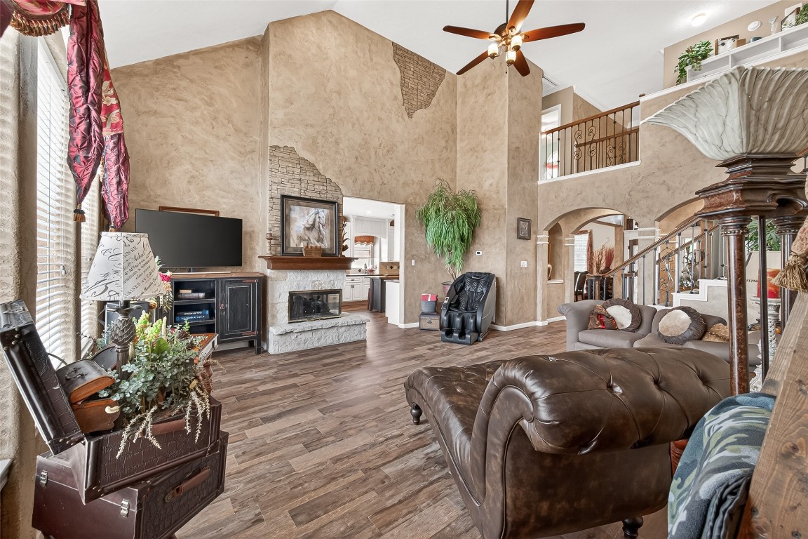3506 Hunstanton Court Katy, TX 77450 - Photo 15 of 50 a view of a livingroom with furniture and a flat screen tv