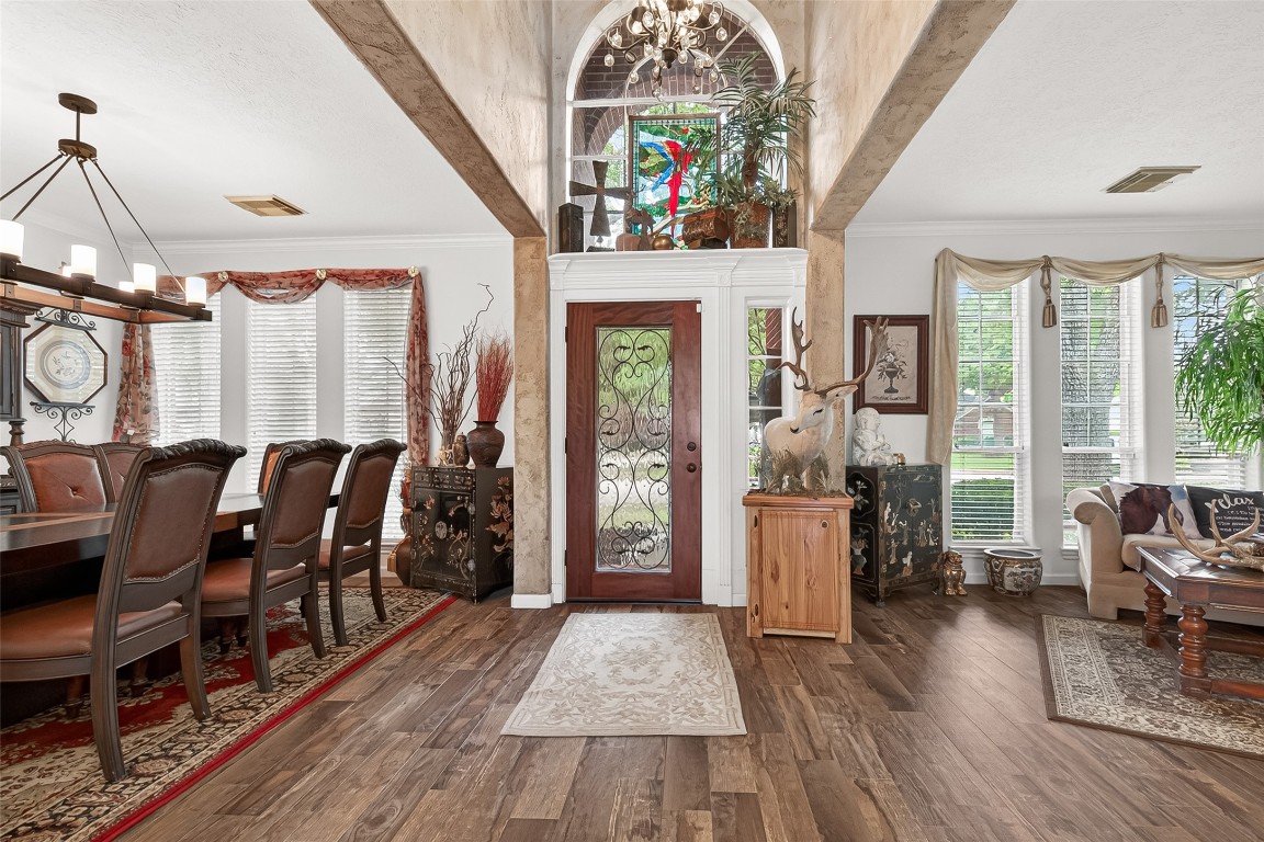 3506 Hunstanton Court Katy, TX 77450 - Photo 6 of 50 a view of a dining room with furniture window and wooden floor