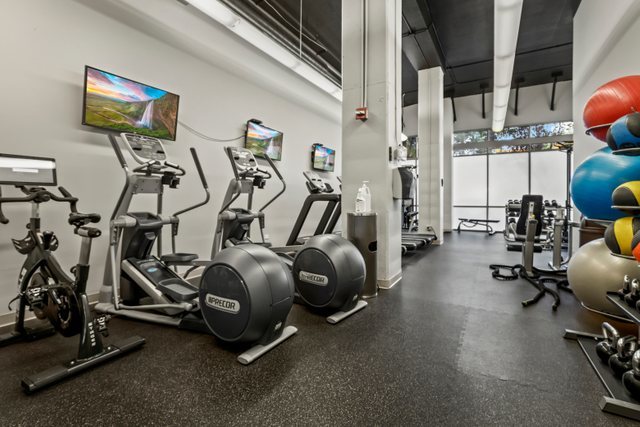 225 South Sangamon Street, Unit 412 Chicago, IL 60607 - Photo 25 of 29 a view of a room with gym equipment