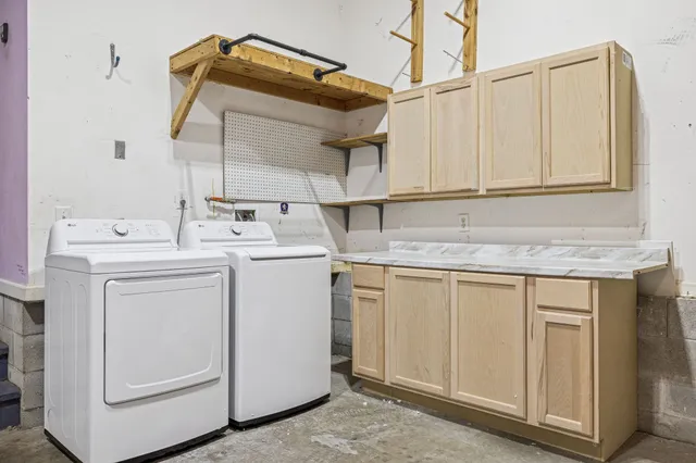 a close view of light fixtures and racks on a wall