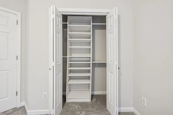 a view of backyard with green space