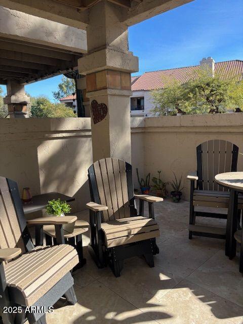 9705 East Mountain View Road, Unit 1107 Scottsdale, AZ 85258 - Photo 13 of 15 1107 new patio
