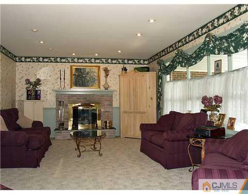 293 Friendship Road Cranbury, NJ 08512 - Photo 2 of 10 a living room with furniture and a fireplace