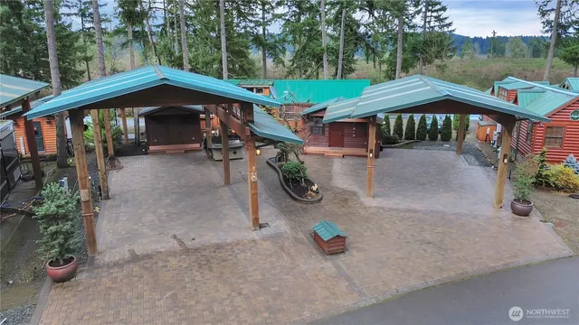 a view of a house with a balcony