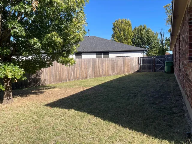 a backyard of a house