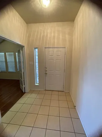 a view of an empty room