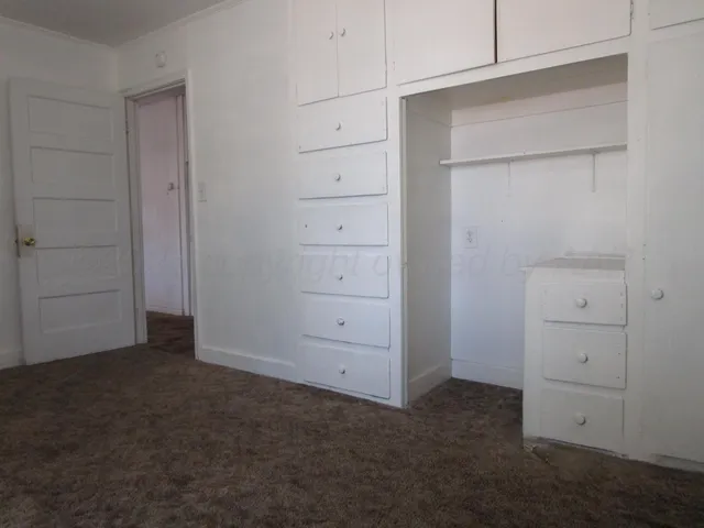 a view of closet area