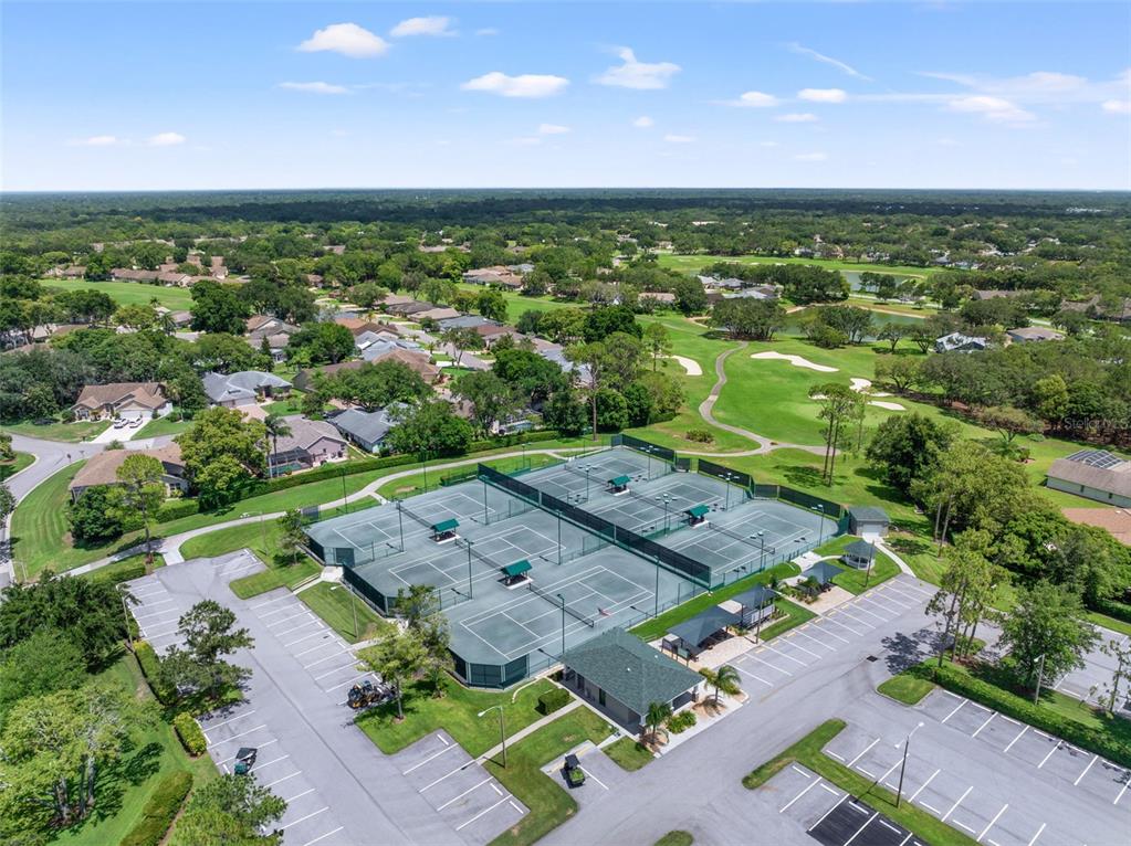 6665 Water Oak Court Spring Hill, FL 34606 - Photo 52 of 64 an aerial view of a residential houses with outdoor space