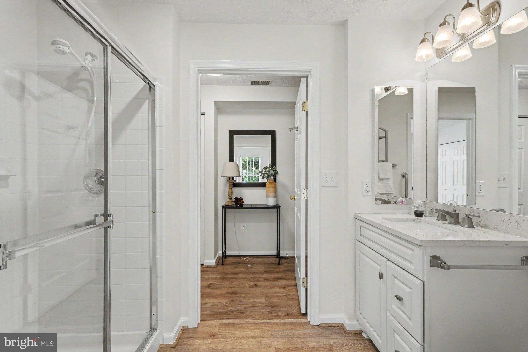 9604 Haven Farm Road, Unit C Perry Hall, MD 21128 - Photo 20 of 27 Jack & Jill Bathroom w/Walk-In Shower