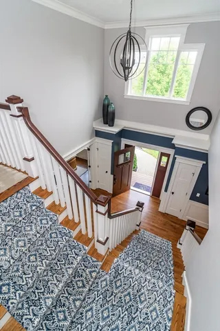 a view of entryway with a front door