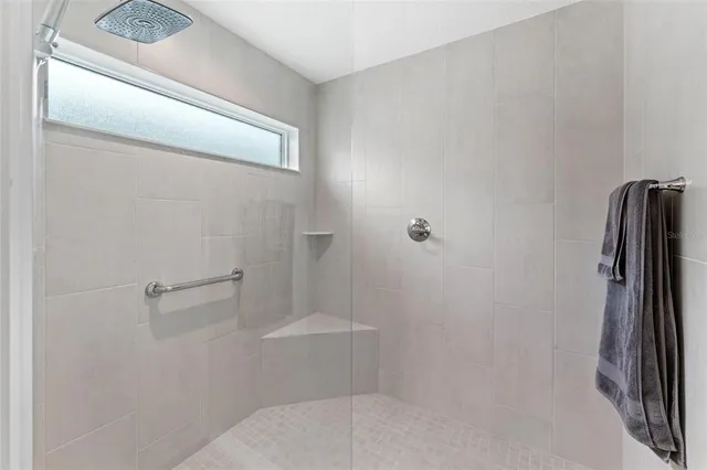 a bedroom with a bed and a closet