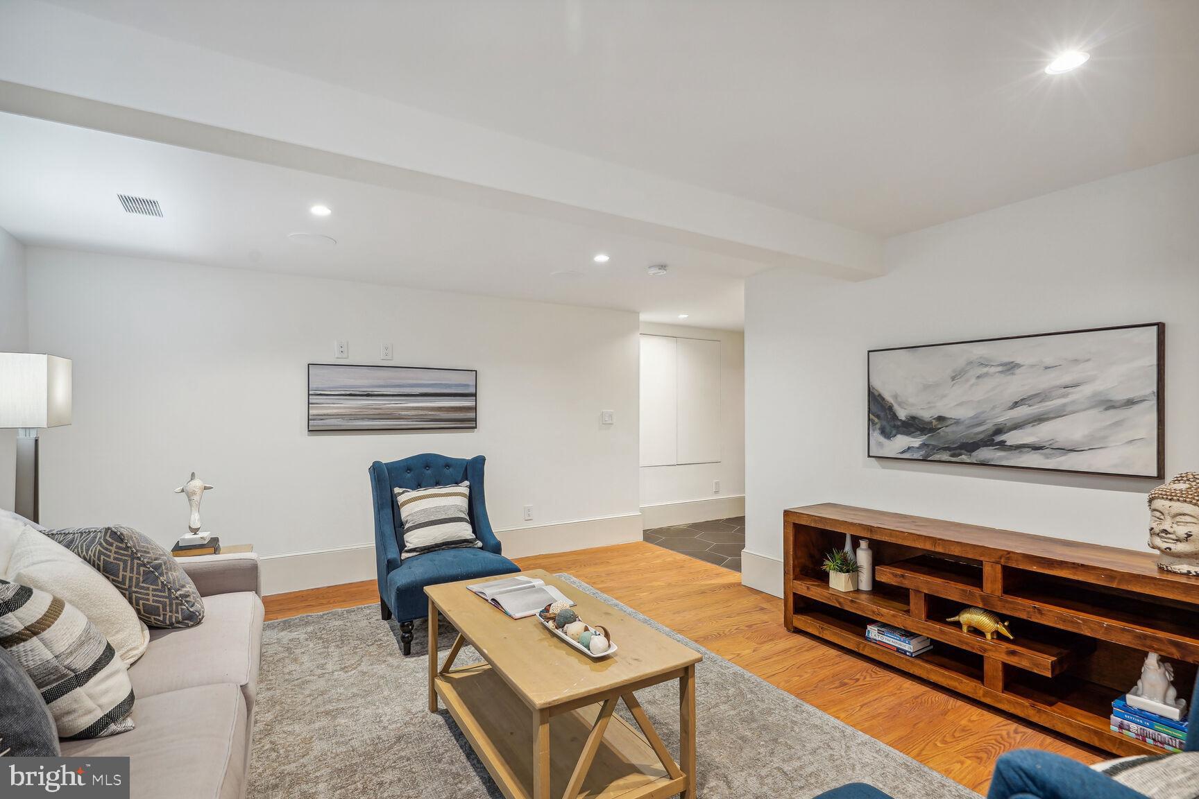 1306 27th Street Northwest Washington, DC 20007 - Photo 26 of 36 Lower level media room