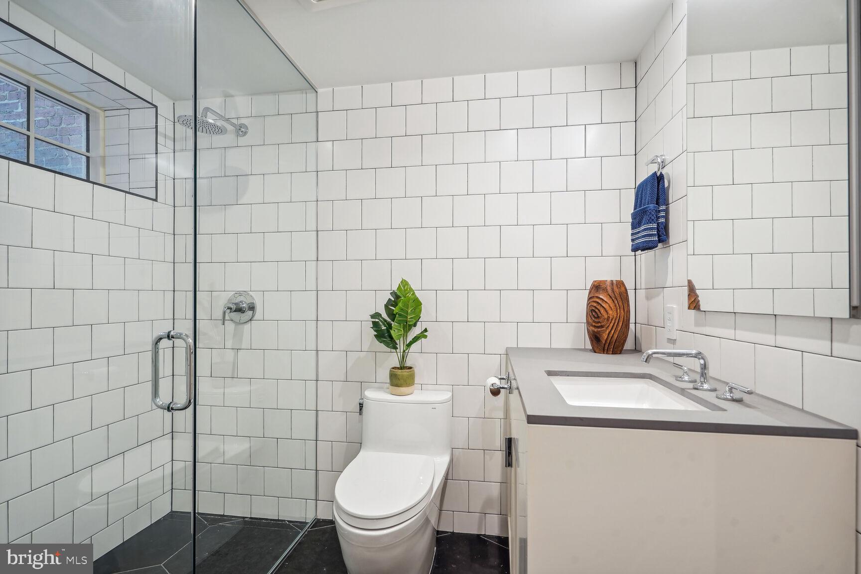 1306 27th Street Northwest Washington, DC 20007 - Photo 29 of 36 Lower level full bathroom