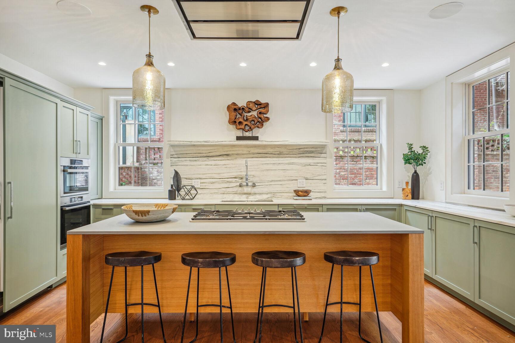 1306 27th Street Northwest Washington, DC 20007 - Photo 8 of 36 Kitchen with lovely and large island