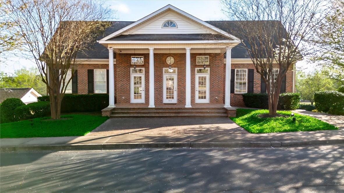 204 Red Maple Way Clemson, SC 29631 - Photo 44 of 48 This classic brick structure features a welcoming front porch with stately columns.